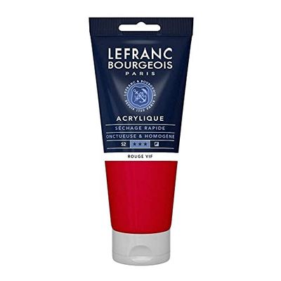 Lefranc Bourgeois Acrílico fino, vermelho-vivo, 200 ml