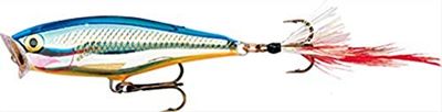 Rapala Unisex's Skitter Pop Lure, Silver Blue, 5