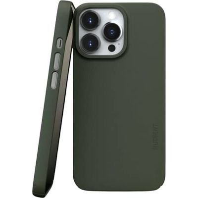 NUDIENT Custodia sottile per iPhone 13 Pro, compatibile con MagSafe (Pine Green)