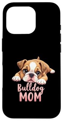 Bulldog anglais maman chien bouledogue maman chiot mignon Coque pour iPhone 16 Pro
