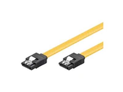 MicroConnect SAT15005C6 câble SATA 0,5 m Jaune - Câbles SATA (0,5 m, SATA III, Male Connector/Male Connector, Jaune)