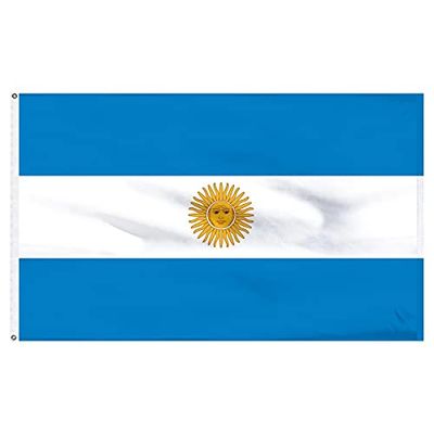 Gifts 4 All Occasions Limited SHATCHI-1225 SHATCHI Drapeaux nationaux de l'Argentine Événements sportifs Pub BBQ Décorations Royal Thème Bannière Support de table Multicolore 152 x 91 cm