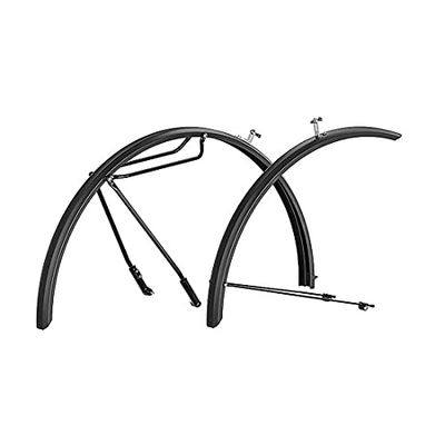 Hebie GmbH & CO.KG Alluminio, Set di parafanghi Unisex-Adulti, Nero, 28