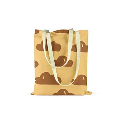 Bonamaison, Bolso De Mano Impreso, Bolso de la Compra Reutilizable, Bolso De Compras, Lavable a Máquina, Ecológico, Plegable, Bolso de Tela de Lona con Asas, 34X40 Cm - Diseñado y Fabricado en Turquía