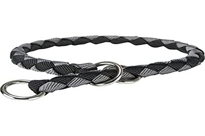 TRIXIE Cavo 144020 - Collare per cani di taglia L, circonferenza collo 47-55 cm, ø 18 mm, nero/grafite