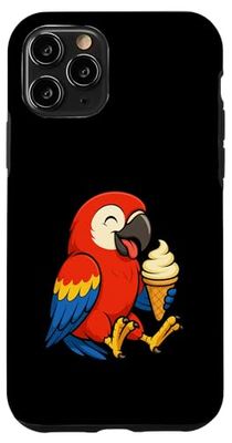 Macaw Ice Cream Zoo Animal Lover Kawaii Boys Girls Kids Case for iPhone 11 Pro