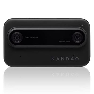 KanDao QooCam Ego Cámara 3D - Cámara instantánea 3D de Captura, cámara estereoscópica Digital 3D de Fotos y vídeo 3D, Negro.