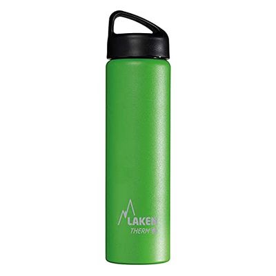 Laken Borraccia Termica Thermo Classic Bottiglia d'Acqua Isolamento sottovuoto Acciaio Inossidabile Bocca Larga - 750ml, Verde