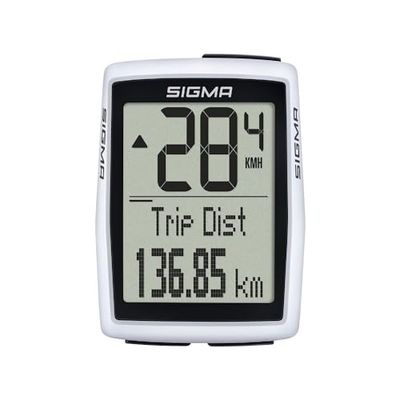 Sigma Bc 12.0 Wl Sts 12211 Cykeldator, Vit, Svart, 2''