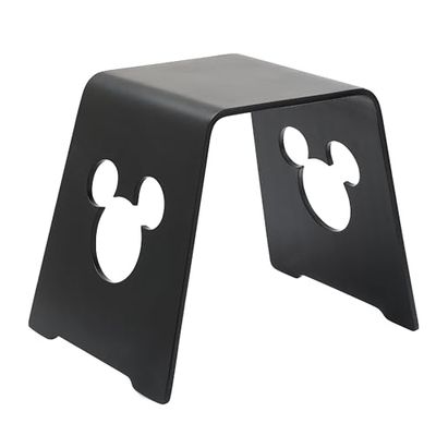Disney Mickey Mouse Tabouret en Bois de Bouleau plaqué pour Enfants, Finition élégante, 52 x 40,5 x 45 cm (L x P x H), Noir