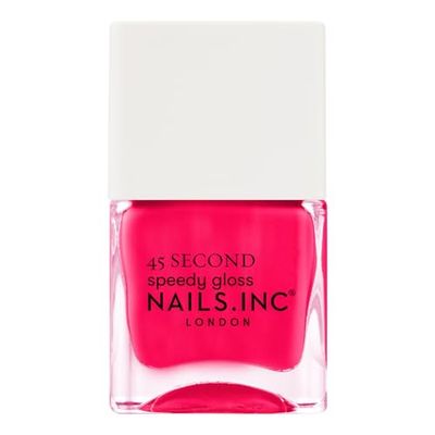 Nails Inc - NO BAD DAYS IN NOTTING HILL Vernis à ongles Quick Drying - Rose corail - Séchage rapide 45 secondes - Renforcement ongles avec hexanal, calcium, magnésium - Cruelty Free - Manucure parfait
