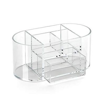 OSCO Organiseur de bureau en acrylique transparent avec tiroir