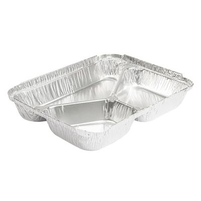 Garcia de pou Récipients 3 Compartiments 380/220/166 Ml 22,7X17,8X3 Cm Aluminium - 100 unités