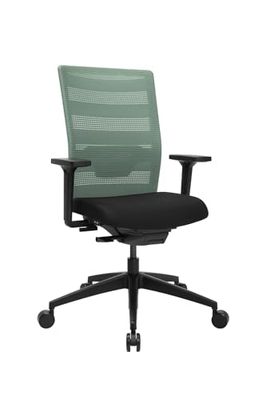 TOPSTAR | Bureaudraaistoel AirWork | met armleuningen | synchroonmechanisme | zwart | mintgroen