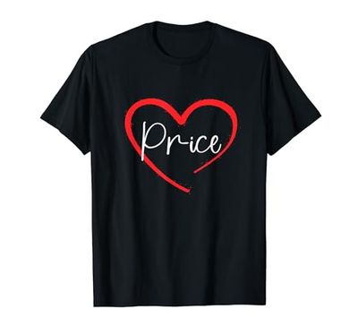 Precio I Corazón Precio I Love Precio Personalizado Camiseta