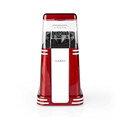 Nedis FCPC100RD - Mascarilla para palomitas de maíz, color rojo