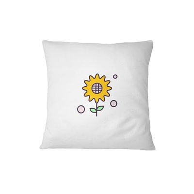 Bona Basics, Funda de cojín Decorativa, decoración del hogar, para sofá, cafetería, Tamaño: 45X45 cm, Color: Blanco