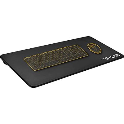 THE G-LAB K-Board Cadmium Plateau per Laptop con Cuscino XXL, Ideale per Ufficio in Casa/Giochi da Letto o Divano, Supporto per Laptop da 13”-19”, Lapdesk Extra Large con Maniglia