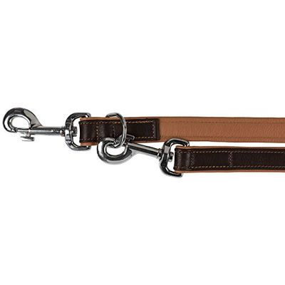 TRIXIE Active Comfort verlenglijn, M-L: 2,00 m/25 mm, bruin/lichtbruin