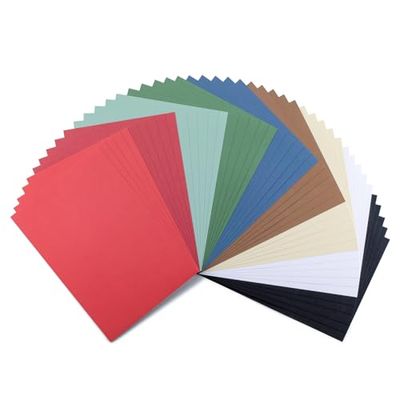 Florence Linen Cardstock Christmas 250 g – Multi-Pack - A4 - Christmas Card Making - Scrapbooking Supplies – Heavyweight - Create Elegant Invitations and Gift Boxes