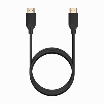 Watio Wave Câble HDMI - Câble HDMI v2.0 haute vitesse, 4K@60Hz, 18 Gbps, type A/M-A/M, noir, longueur 1,5 m, compatible HEC.