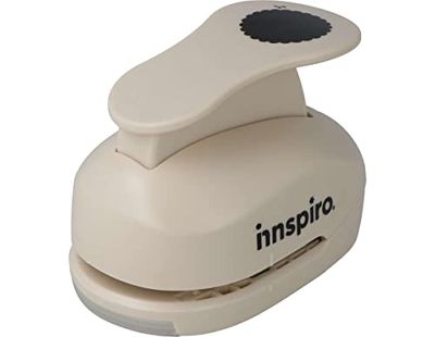 INNSPIRO Perforatrice de figures Eva Foam Punch cercle festonné 50mm, perforatrice pour scrapbooking, DIY, manualités, création de cartes.