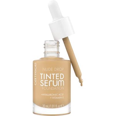 Catrice Cosmetics Base sérum Nude Drop Tinted, de larga duración, matificante, cuidado, natural, mate, 30 ml
