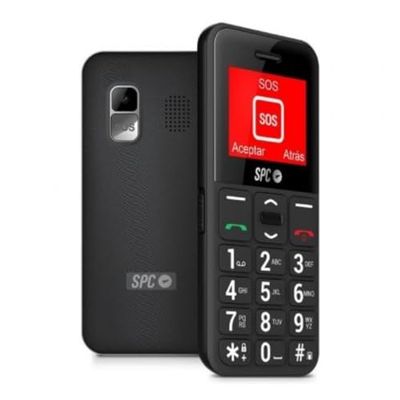 SPC Fortune 2 Pocket Edition – Téléphone Portable Senior avec Grandes Touches et de Grands Chiffres, Bouton SOS, Sonnerie et Notifications intelligentes, Volume Extra-élevé, Couleur Noir