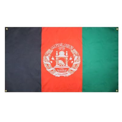 AZ FLAG Afghanistan vlag 150 x 90 cm met 4 ogen, Afghaanse paviljoen voor balkon of muur