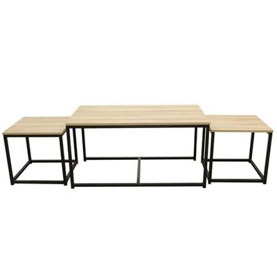 HOME DECO FACTORY - Hd6579 - Table Basse X3 Seattle Mobilier Bureau Table Basse Appoint