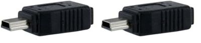 StarTech.com Micro USB to Mini USB 2.0 Adapter - Micro USB (f) to Mini USB (m) (UUSBMUSBFM) (Pack of 2)