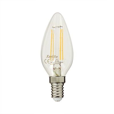 Led-gloeilamp kaars E14 4W cons. 40 W warmwit licht.