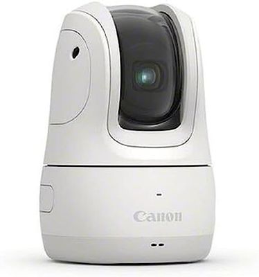 Canon PowerShot PX Mini PTZ Camera Essential Kit (grabación automática, Control por Voz, Zoom 3X, Fotos 11,7 MP, Videos 60p en Full HD, Cable Carga USB C, WLAN integrada) Blanco