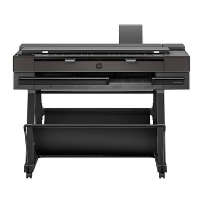HP DesignJet T850 91 cm (2Y9H2A), Impresora Multifunción de Gran Formato, Plotter, Escáner con Carga Frontal, Estándar A4-A0, 90 Impresiones A0/h, Wi-Fi, Ethernet, Garantía de 2 Años, HP Click, Negro