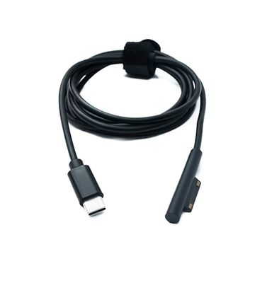 System-S Câble USB 3.1-150 cm - Câble de charge pour Microsoft Surface - Noir