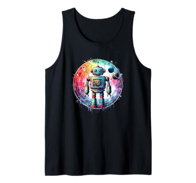 Robot Shirt Funny Robot Costume Technology Shirt AI Robotics Tank Top