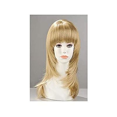 World Wigs Blond peruk med extra lång dödande fyrkant