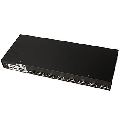 BeMatik - Rack 1U przełącznik KVM USB PS2 VGA Uniclass 1KVM do 8CPU
