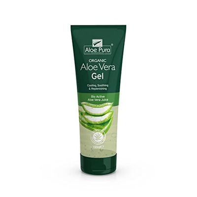 Gel Aloe Pura Aloe Vera, Naturale, Vegano, Senza Crudeltà, Senza Parabeni e SLS, Rinfrescante, Lenitivo, 100ml