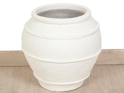 MACETERO TERRACOTA BLANCO