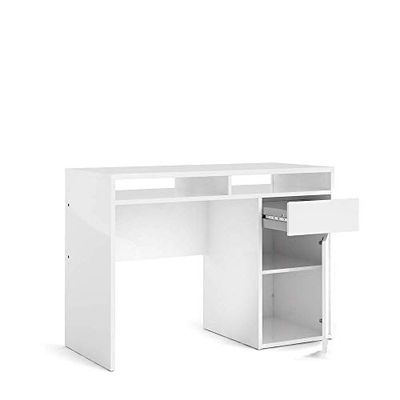 Tvilum Function Plus Bureau en Panneaux de Particules Blanc Brillant Taille L