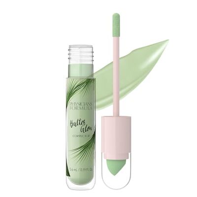 Physicians Formula Butter Glow Corrector, Lightweight Concealer with Dual-Ended Applicator, Infused with Illuminating and Moisture Boosting Ingredients, Green