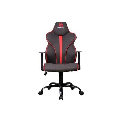 Newskill Professionele gamingstoel Fafnir, ademend weefsel, kantelbaar en in hoogte verstelbaar, ergonomisch, zuigergas klasse 4, tot 150 kg, versterkt metaal, gamerstoel, zwart en rood