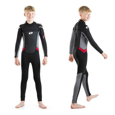 Osprey pojkar full längd 3 mm sommar våtdräkt, barn neopren surfing bodyboarding våtdräkt, origin, flera färger, M kort