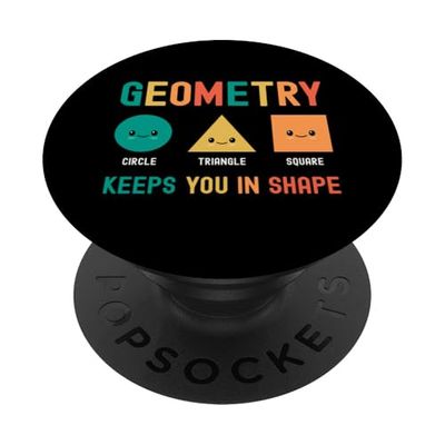La geometría te mantiene en forma Chistes escolares divertidos para niños PopSockets PopGrip Adhesivo