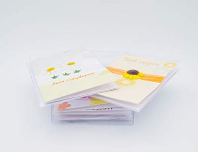 Italian Joy ASEV-01 oogurali kaarten met applicatie, 6 stuks