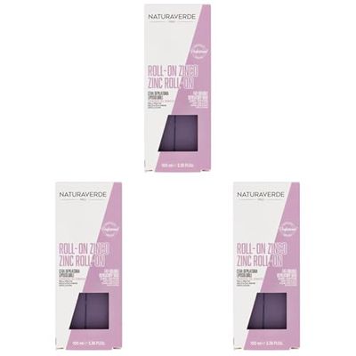 Naturaverde | PRO - Cera Depilatoria Liposolubile all'Ossido di Zinco, per Pelli Molto Delicate e Prima Depilazione, Roll On, Cera a Caldo, Ceretta a Caldo, Barattolo da 100g (Confezione da 3)