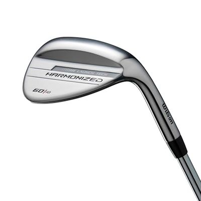 Wilson, HARMONIZED 60 LH WEDGE STEEL Unisex adulto, Argento/Nero, Nessuna dimensione