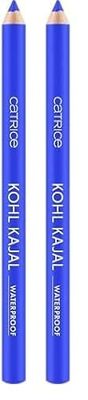 Catrice Kohl Kajal Waterproof Eye Pencil No. 150, Blue, Defining, Shiny, Shimmering, Vegan, Waterproof, No Microplastic Particles, Nanoparticles Free, Pack of 1 (0.78 g) (Paquete de 2)