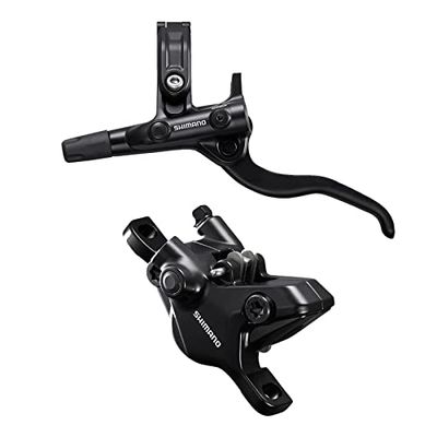 Shimano BL+BR MT400 Aça, kit de travão a disco irregular unissexo para adultos, preto, anterior